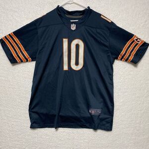 Nike Men's NFL Football On Field Chicago Bears Mitch Trubisky Jersey Blue XL